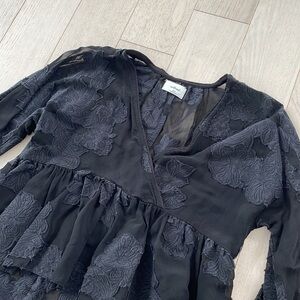 Wilfred Black Lace Top